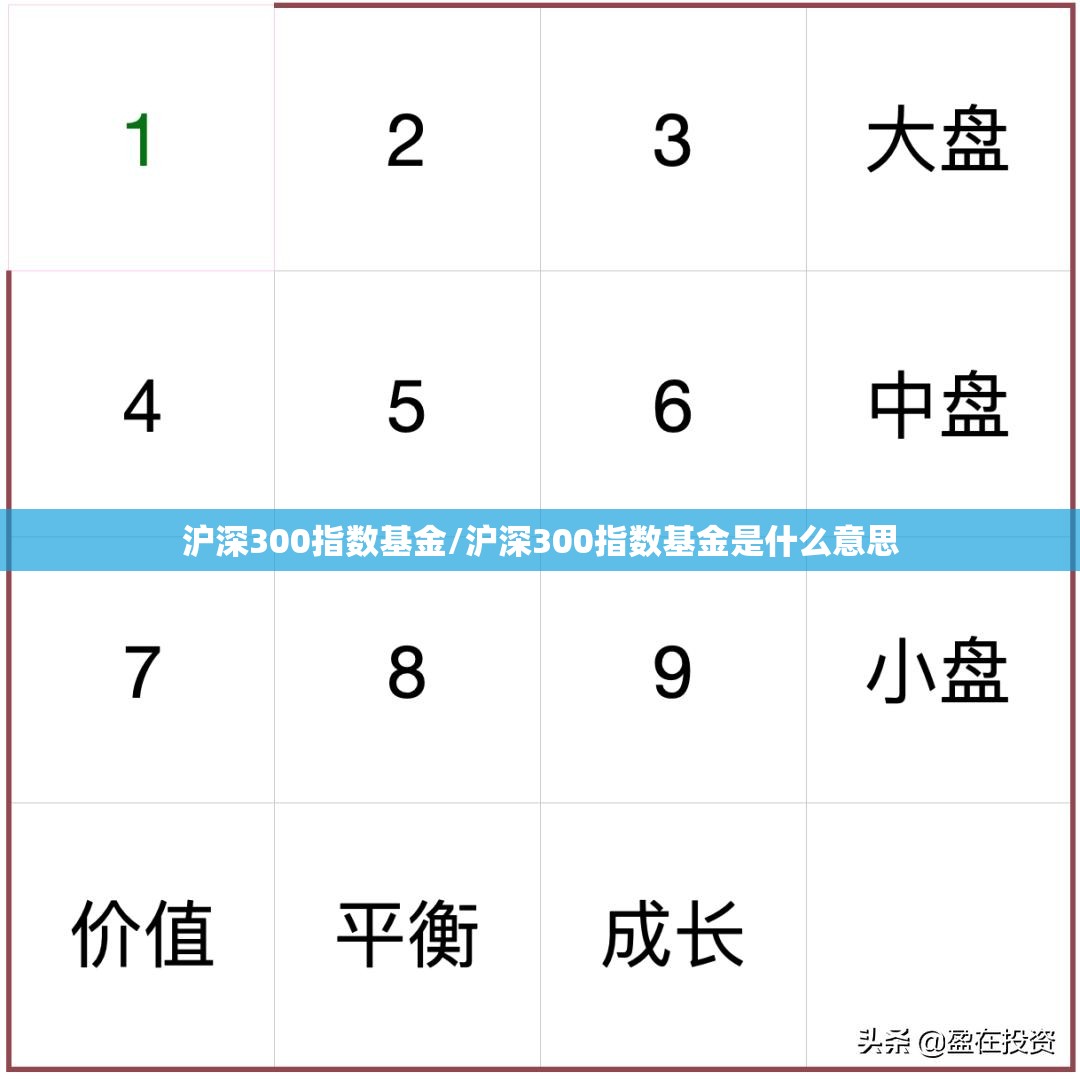 沪深300指数基金/沪深300指数基金是什么意思