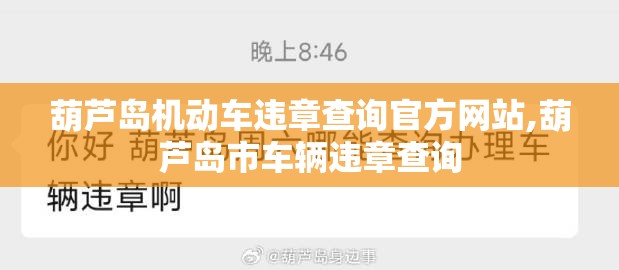 葫芦岛机动车违章查询官方网站,葫芦岛市车辆违章查询
