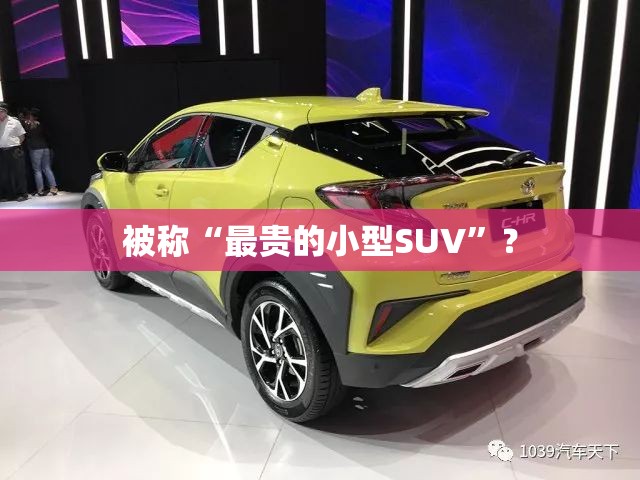 被称“最贵的小型SUV”？