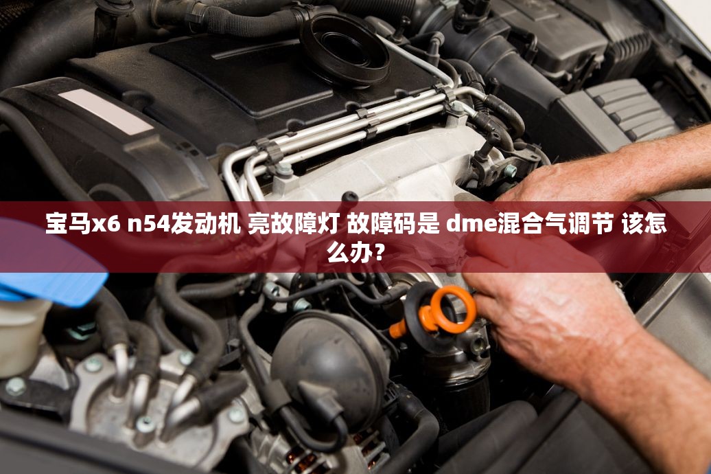 宝马x6 n54发动机 亮故障灯 故障码是 dme混合气调节 该怎么办？