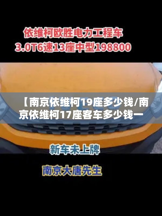【南京依维柯19座多少钱/南京依维柯17座客车多少钱一台】