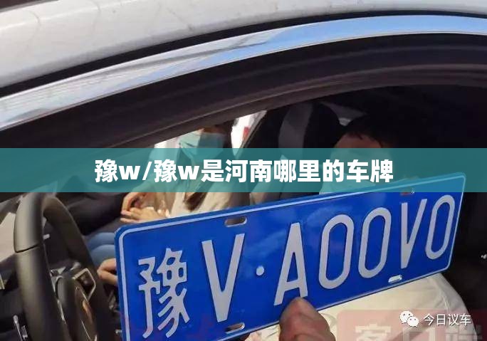 豫w/豫w是河南哪里的车牌