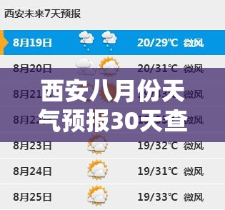 西安八月份天气预报30天查询,西安8月天气预报查询