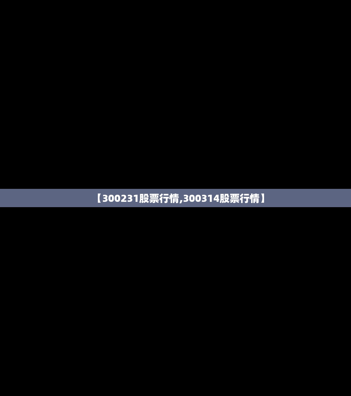 【300231股票行情,300314股票行情】