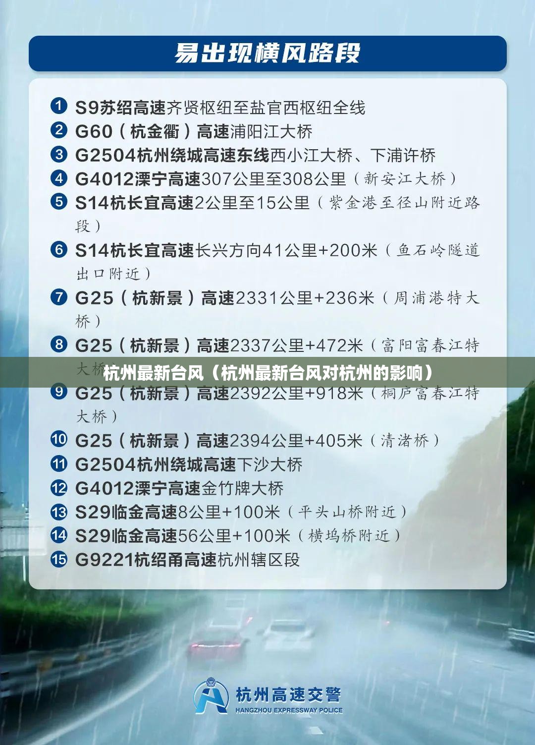 杭州最新台风（杭州最新台风对杭州的影响）
