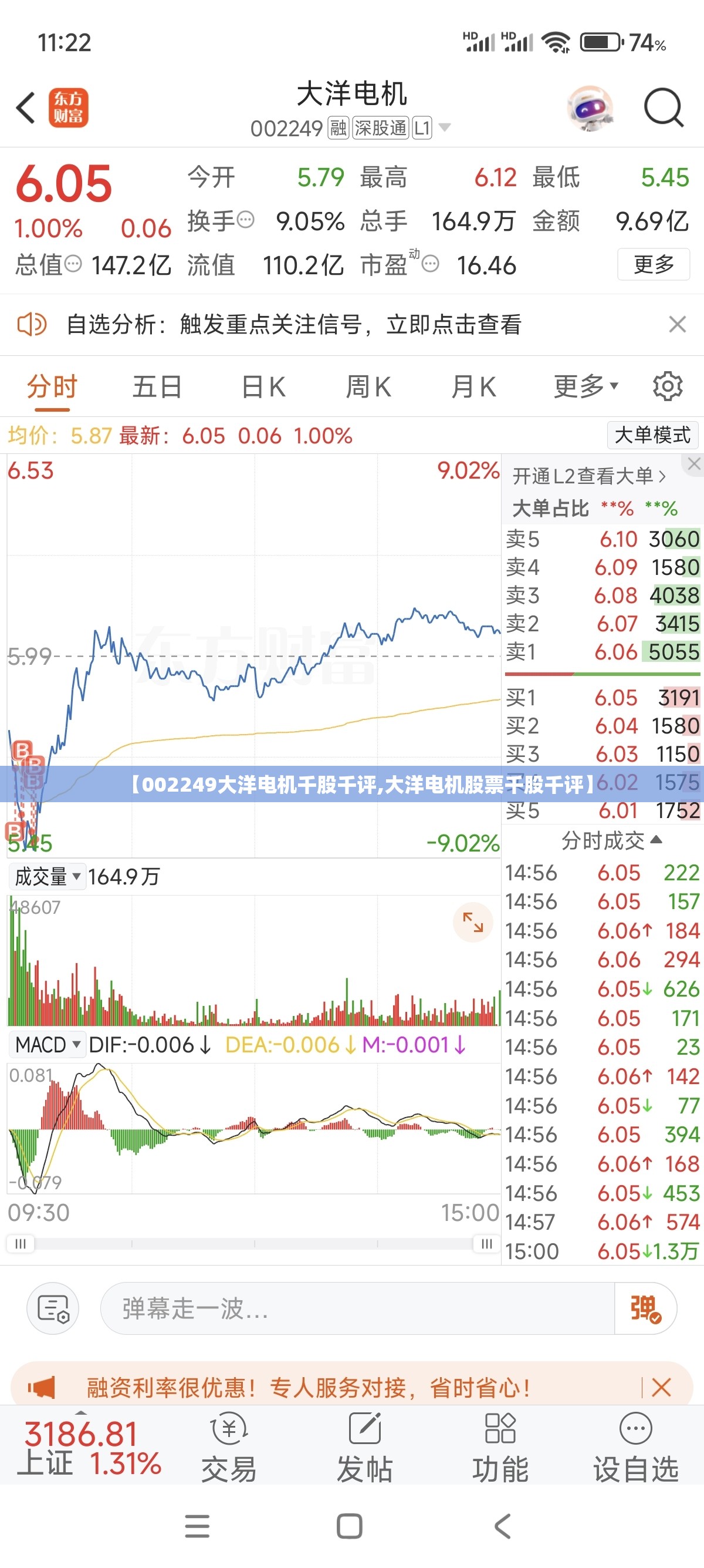 【002249大洋电机千股千评,大洋电机股票千股千评】