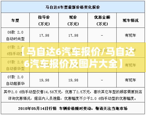 【马自达6汽车报价/马自达6汽车报价及图片大全】