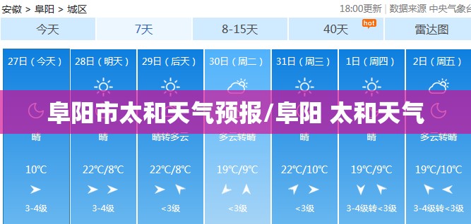 阜阳市太和天气预报/阜阳 太和天气
