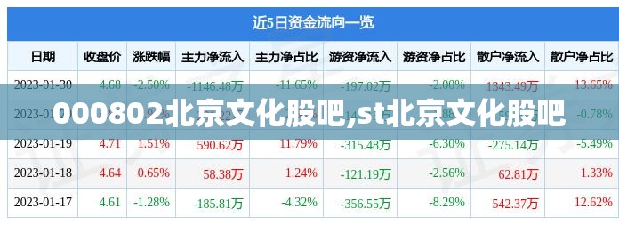 000802北京文化股吧,st北京文化股吧