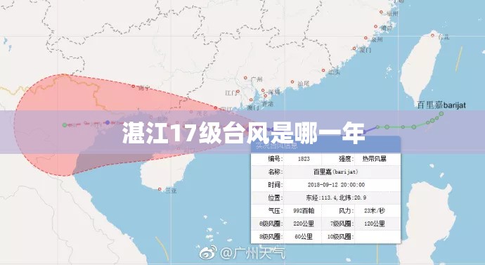 湛江17级台风是哪一年 湛江17级台风是哪一年