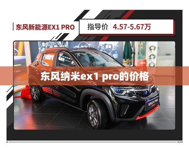 东风纳米ex1 pro的价格