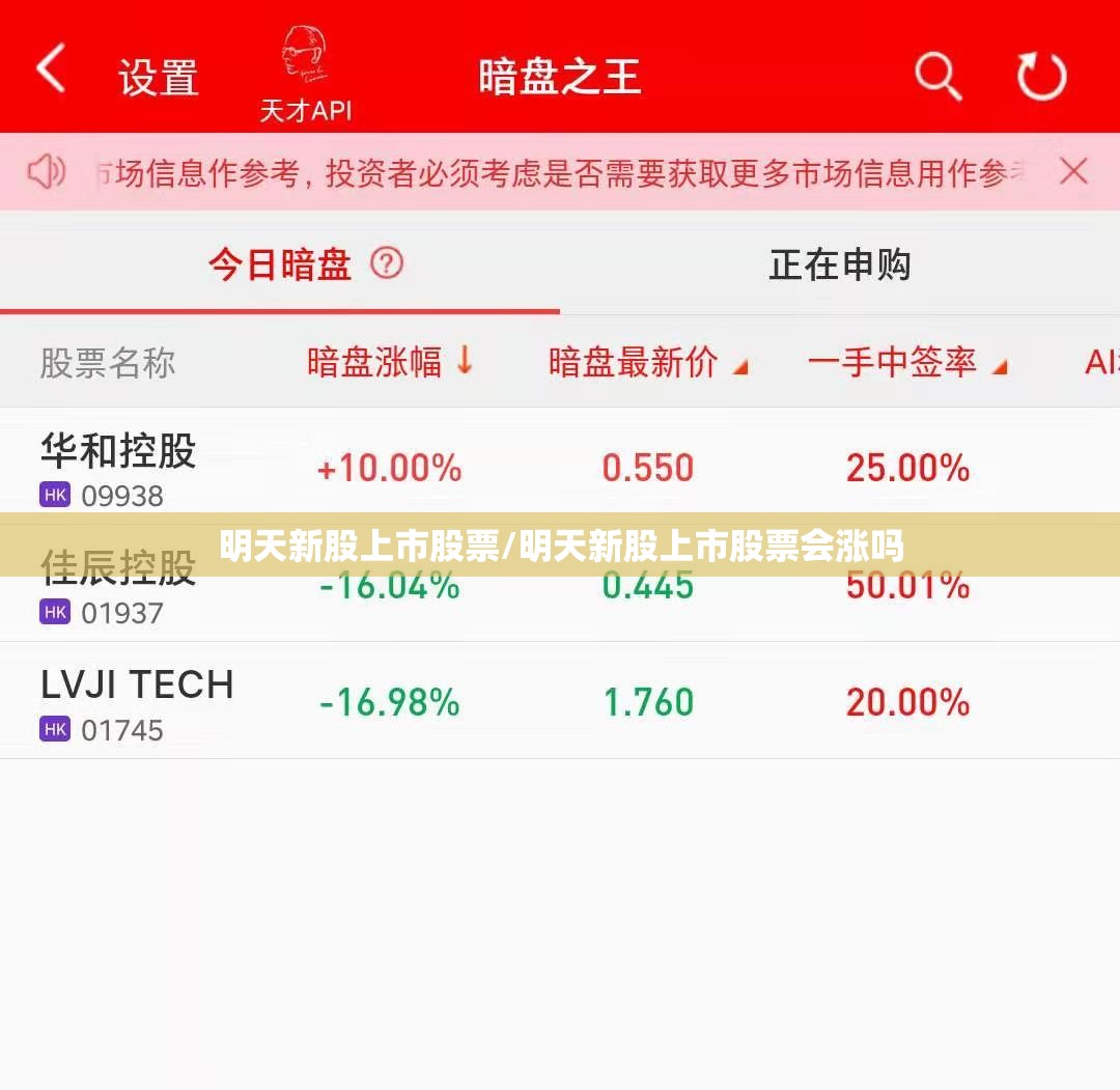 明天新股上市股票/明天新股上市股票会涨吗