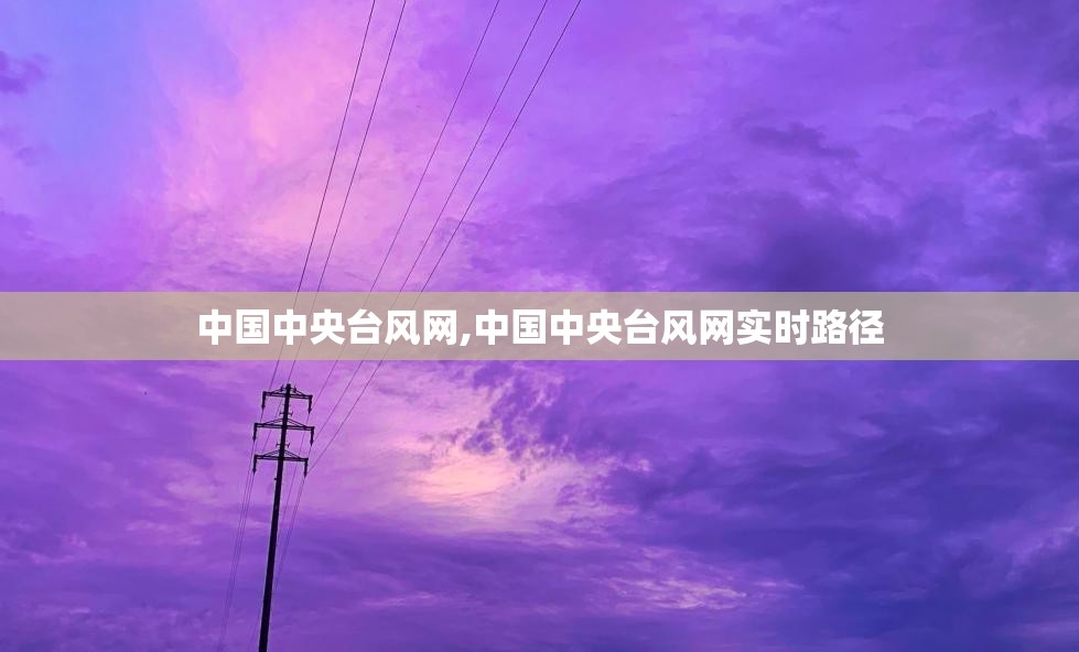 中国中央台风网,中国中央台风网实时路径