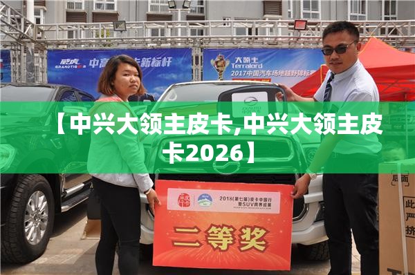 【中兴大领主皮卡,中兴大领主皮卡2026】