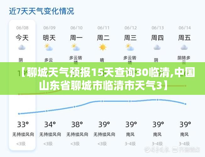 【聊城天气预报15天查询30临清,中国山东省聊城市临清市天气3】