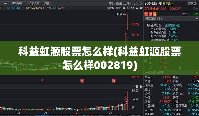 科益虹源股票怎么样(科益虹源股票怎么样002819)