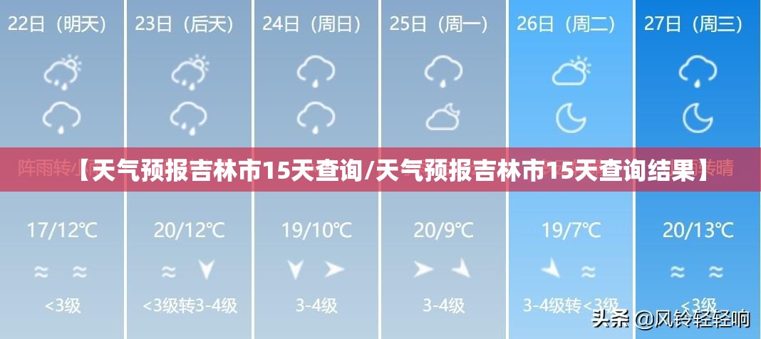【天气预报吉林市15天查询/天气预报吉林市15天查询结果】