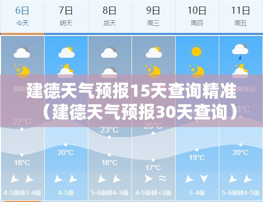 建德天气预报15天查询精准（建德天气预报30天查询）