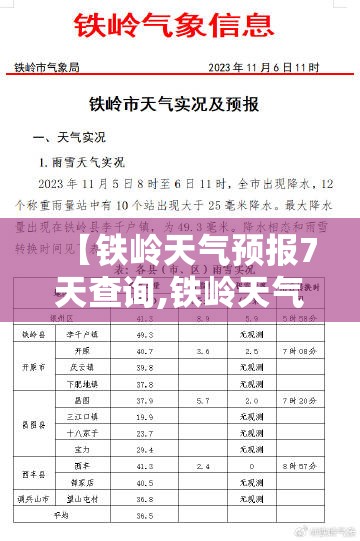 【铁岭天气预报7天查询,铁岭天气预报7天查询表】