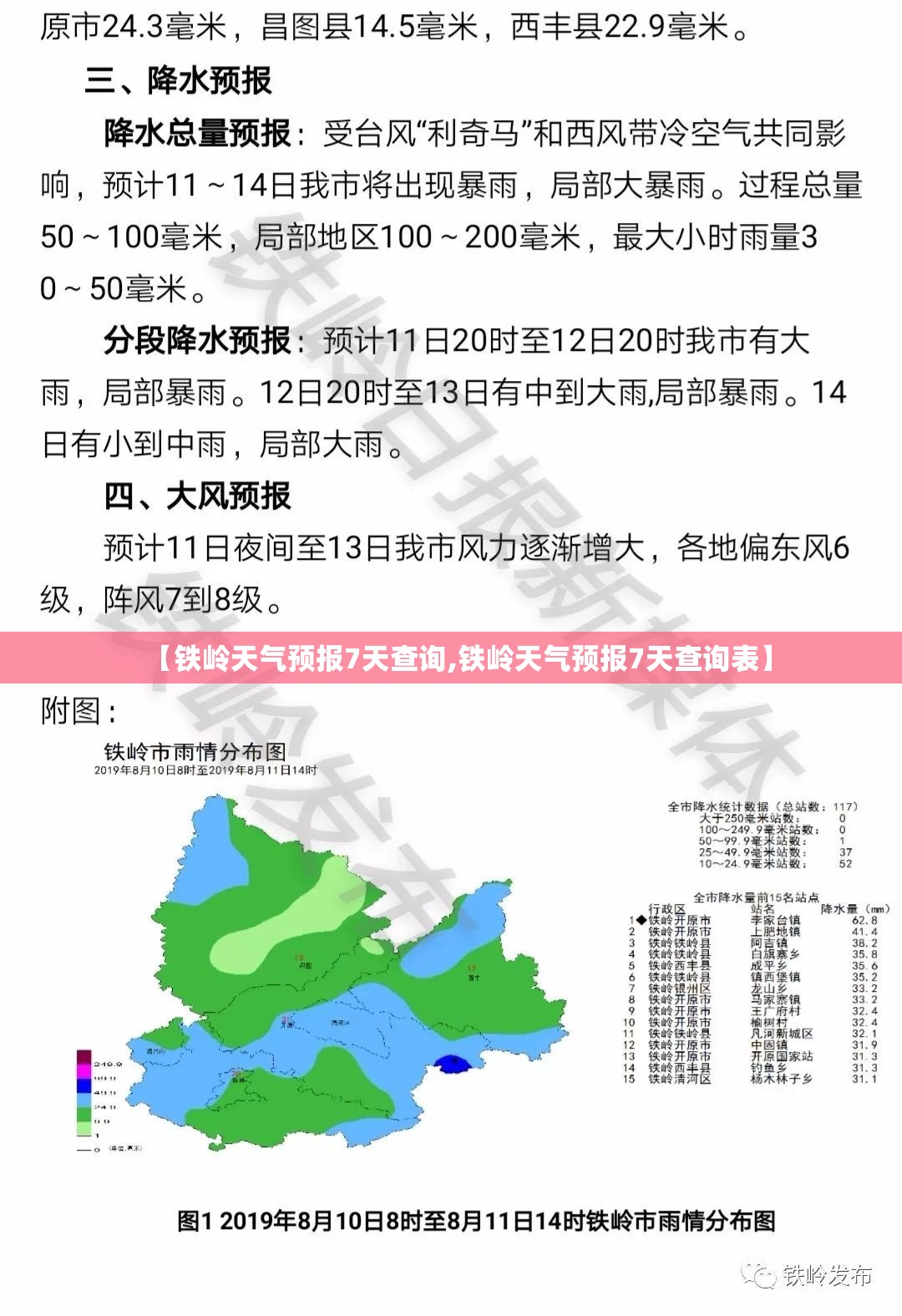 【铁岭天气预报7天查询,铁岭天气预报7天查询表】