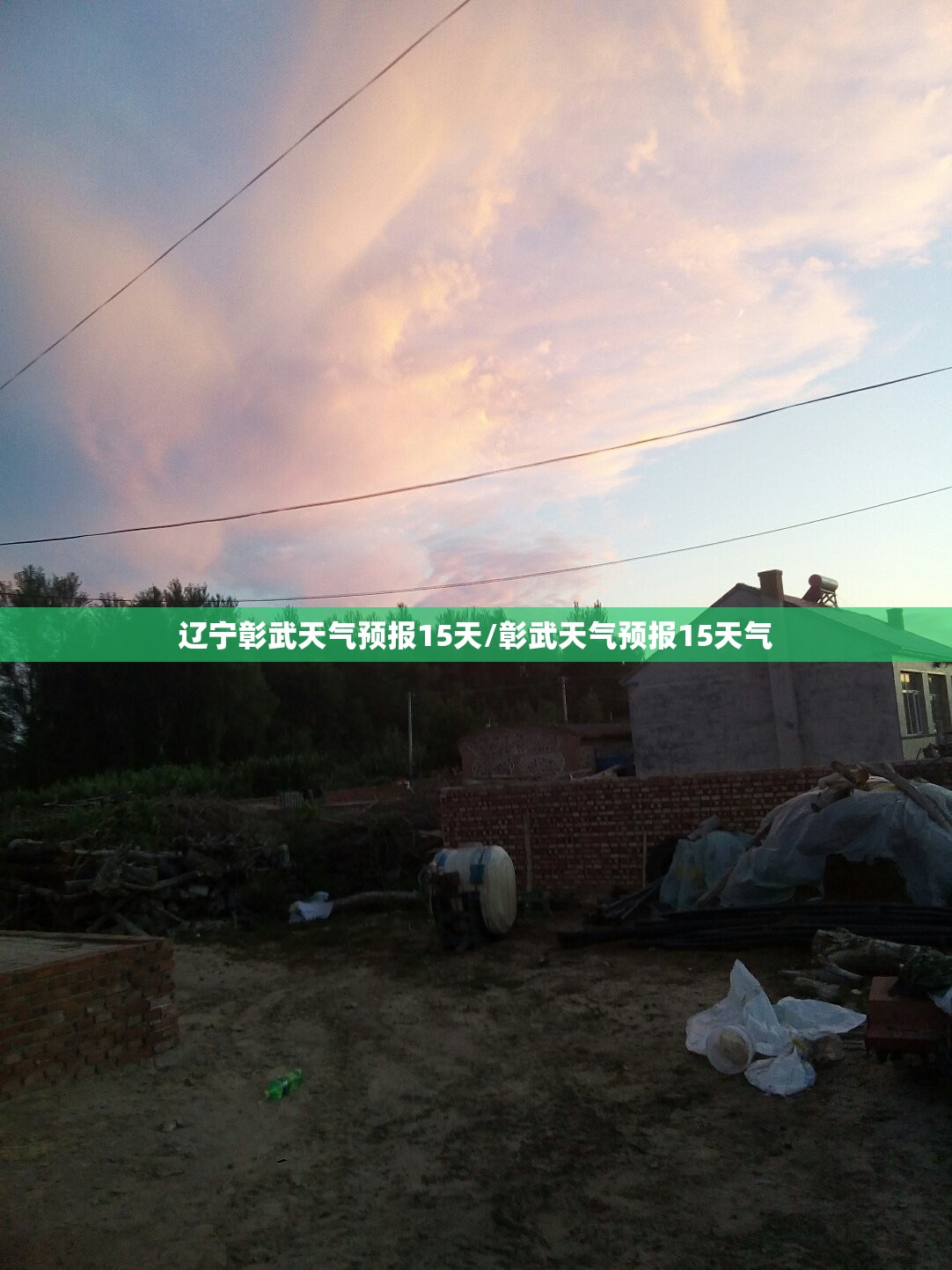 辽宁彰武天气预报15天/彰武天气预报15天气