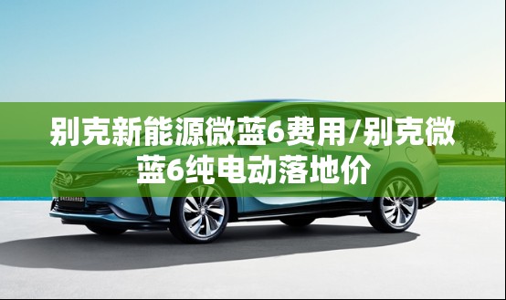 别克新能源微蓝6费用/别克微蓝6纯电动落地价