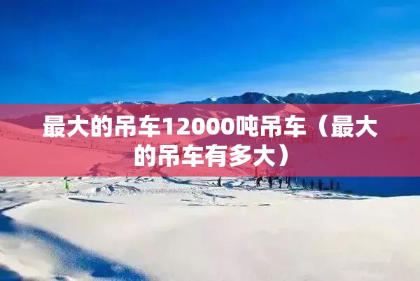 最大的吊车12000吨吊车（最大的吊车有多大）