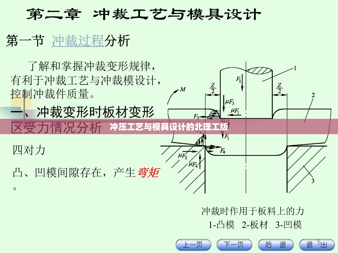 冲压工艺与模具设计的北理工版