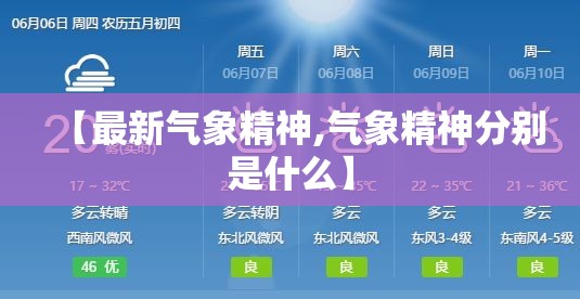 【最新气象精神,气象精神分别是什么】