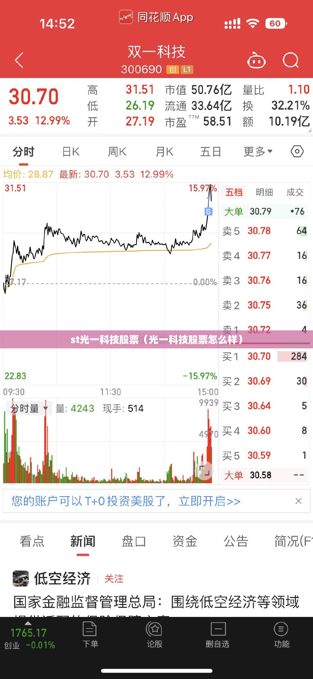 st光一科技股票（光一科技股票怎么样）