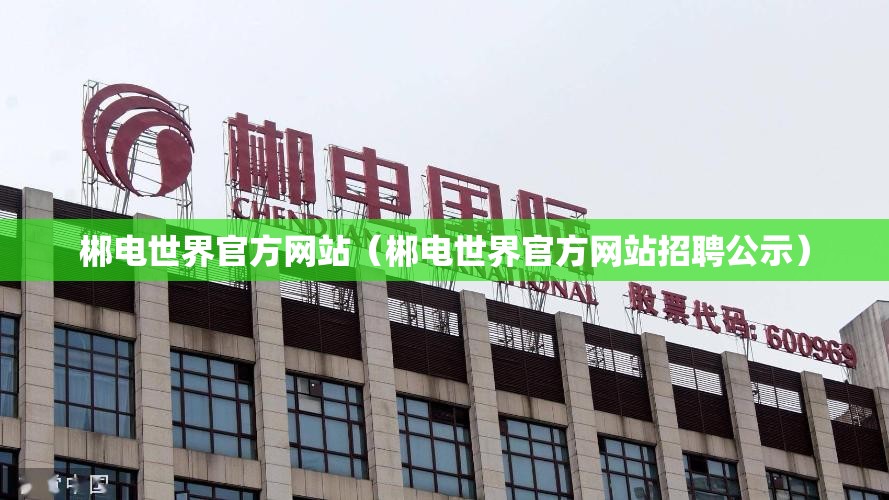郴电世界官方网站（郴电世界官方网站招聘公示）