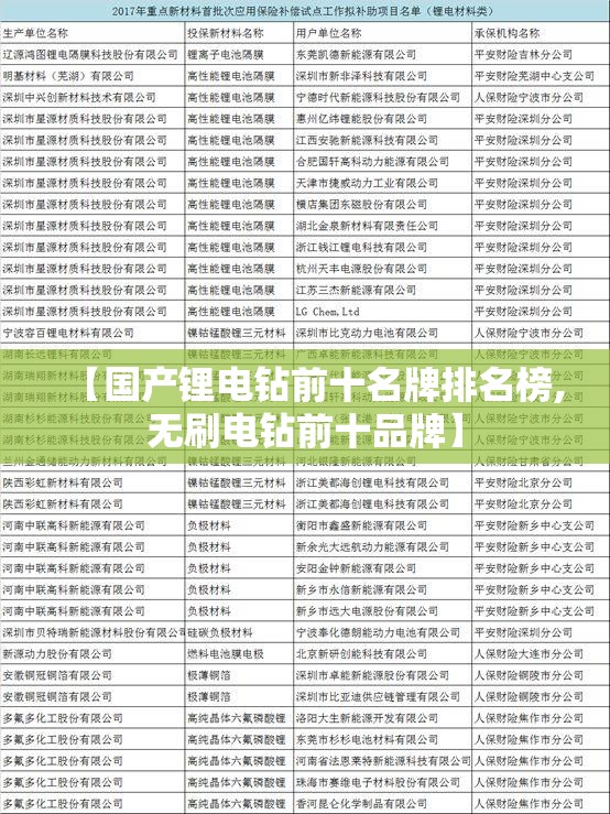 【国产锂电钻前十名牌排名榜,无刷电钻前十品牌】