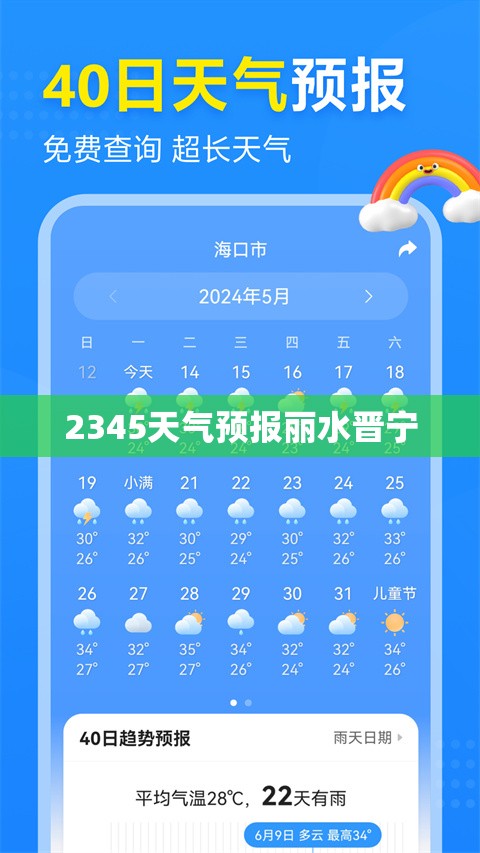 2345天气预报丽水晋宁 2345天气预报丽水晋宁