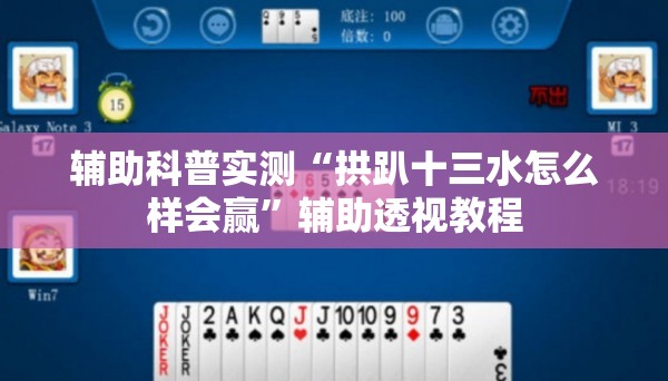 辅助科普实测“拱趴十三水怎么样会赢	”辅助透视教程