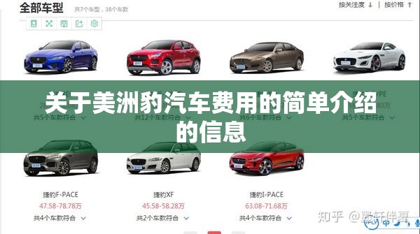 关于美洲豹汽车费用的简单介绍的信息 关于美洲豹汽车费用的简单介绍的信息