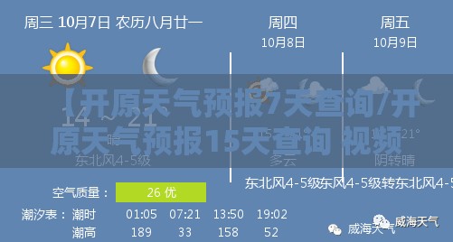 【开原天气预报7天查询/开原天气预报15天查询 视频】