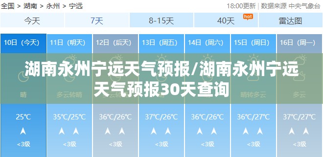 湖南永州宁远天气预报/湖南永州宁远天气预报30天查询 湖南永州宁远天气预报/湖南永州宁远天气预报30天查询