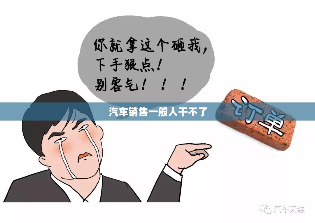 【汽车销售一般人干不了/汽车销售难做】