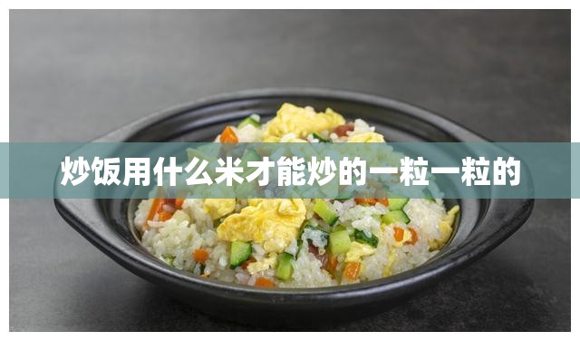 炒饭用什么米才能炒的一粒一粒的