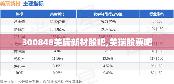 300848美瑞新材股吧,美瑞股票吧