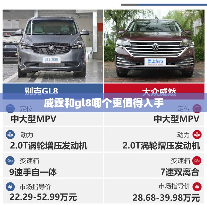 威霆和gl8哪个更值得入手 威霆和gl8哪个更值得入手