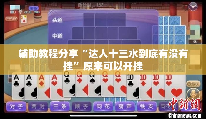 辅助教程分享“达人十三水到底有没有挂	”原来可以开挂