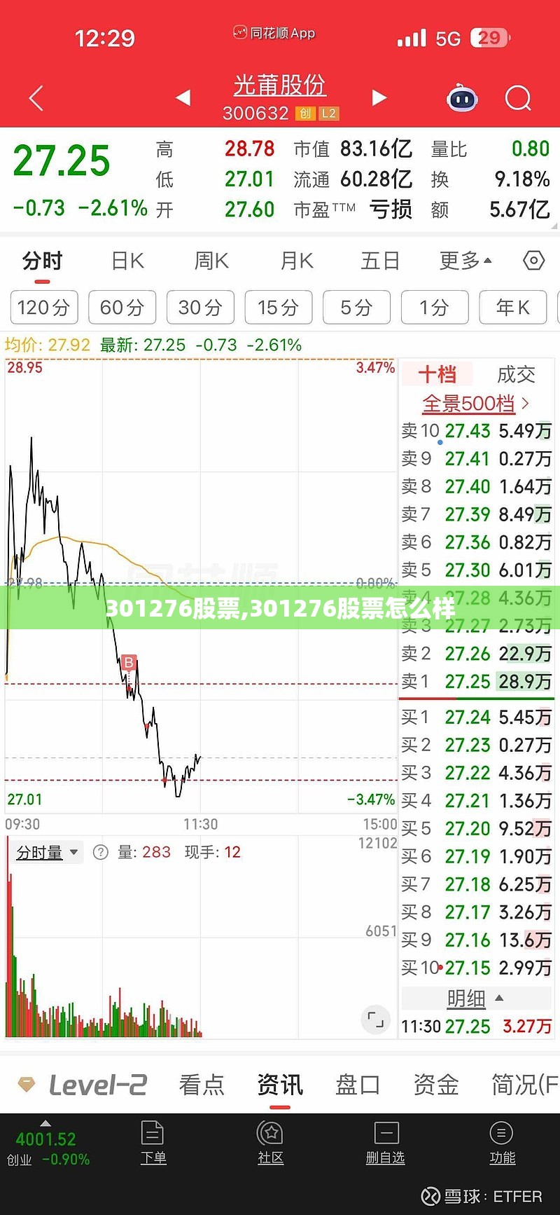 301276股票,301276股票怎么样