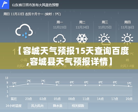 【容城天气预报15天查询百度,容城县天气预报详情】