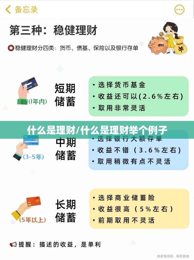 什么是理财/什么是理财举个例子