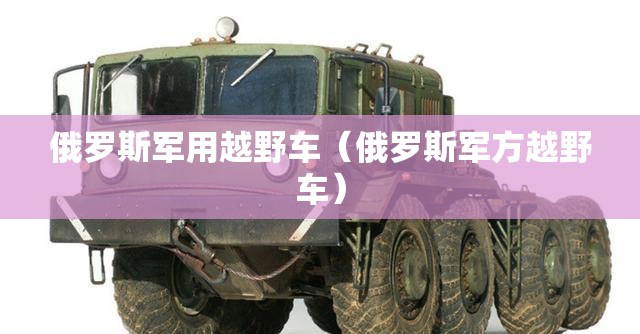 俄罗斯军用越野车(俄罗斯军方越野车) 俄罗斯军用越野车(俄罗斯军方越野车)
