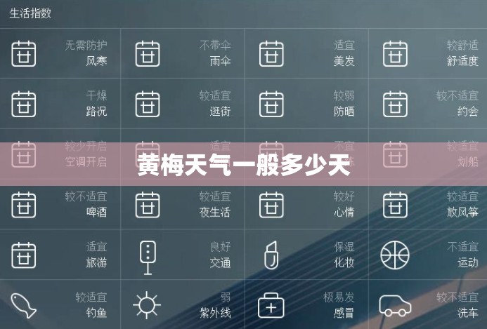 黄梅天气一般多少天/黄梅天气一般几天 黄梅天气一般多少天/黄梅天气一般几天