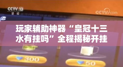 玩家辅助神器“皇冠十三水有挂吗”全程揭秘开挂教程