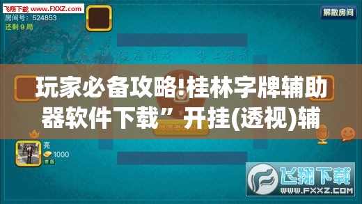 玩家必备攻略!桂林字牌辅助器软件下载”开挂(透视)辅助教程