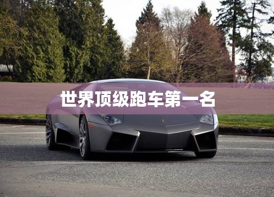 世界顶级跑车第一名